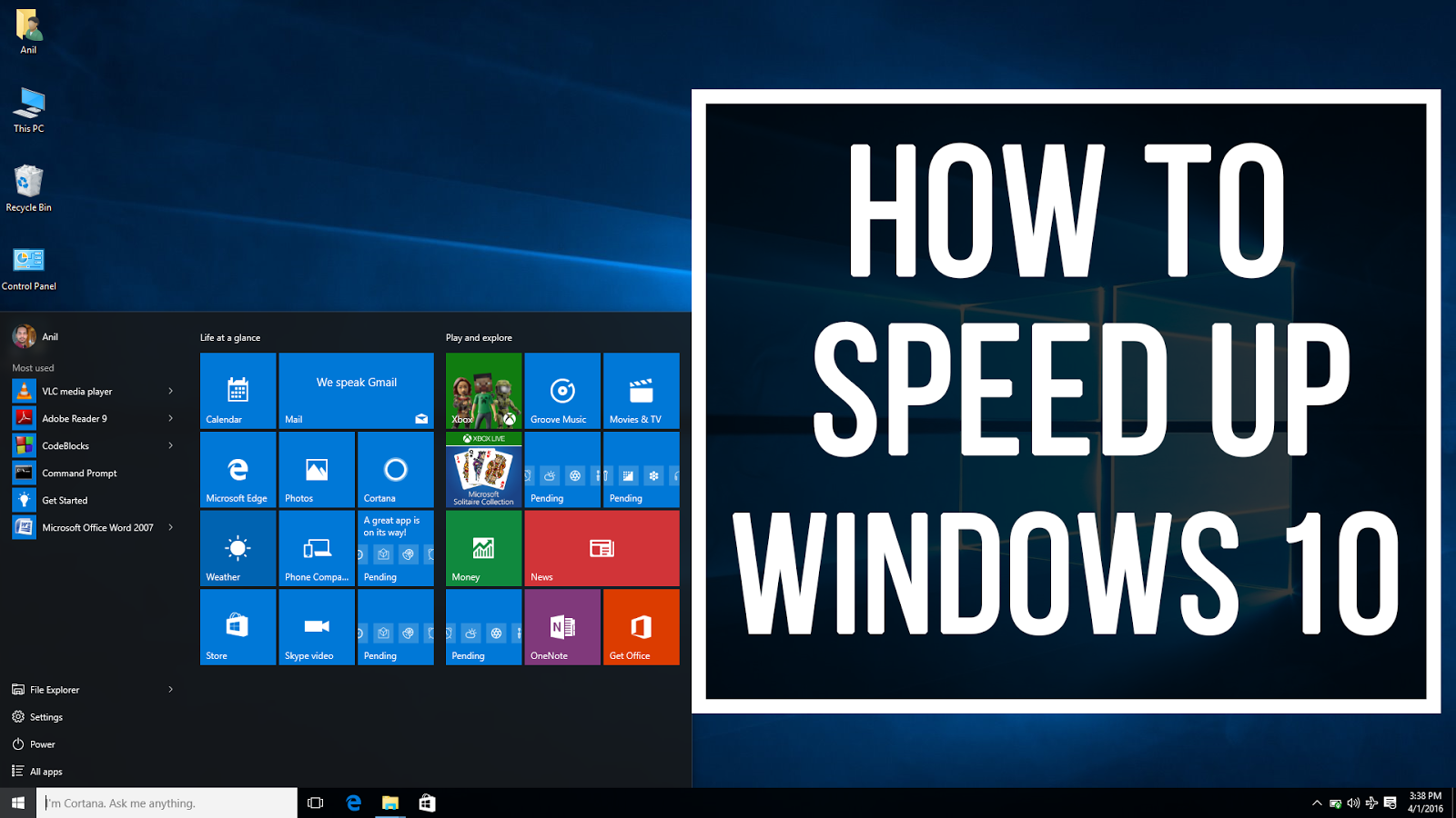 Speed Up My Pc Windows 10