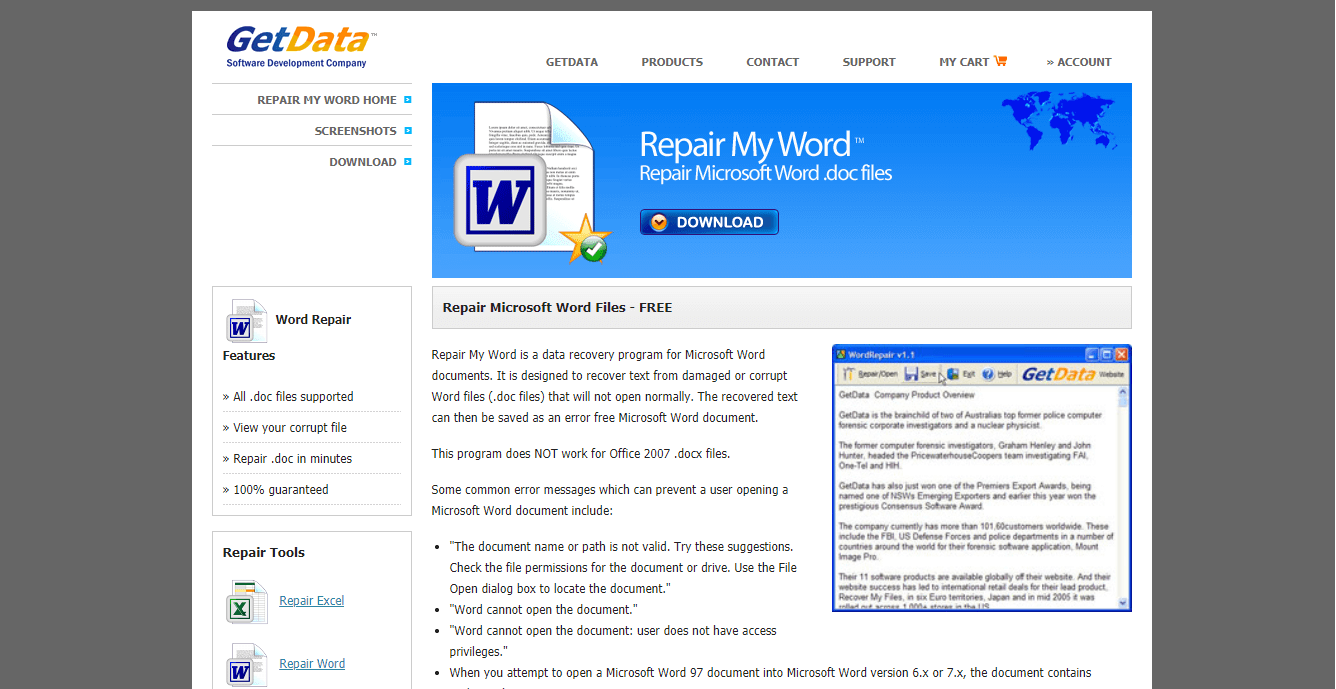 How to repair corrupted word document free download